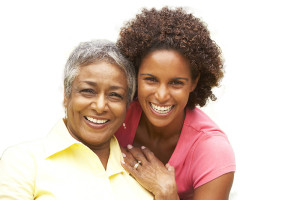 Caregiving Daughter with Mother